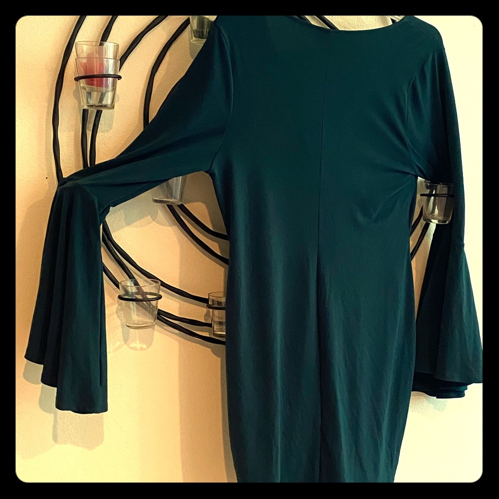 Forever 21 V-neck Mini Dress with Bell Sleeves
